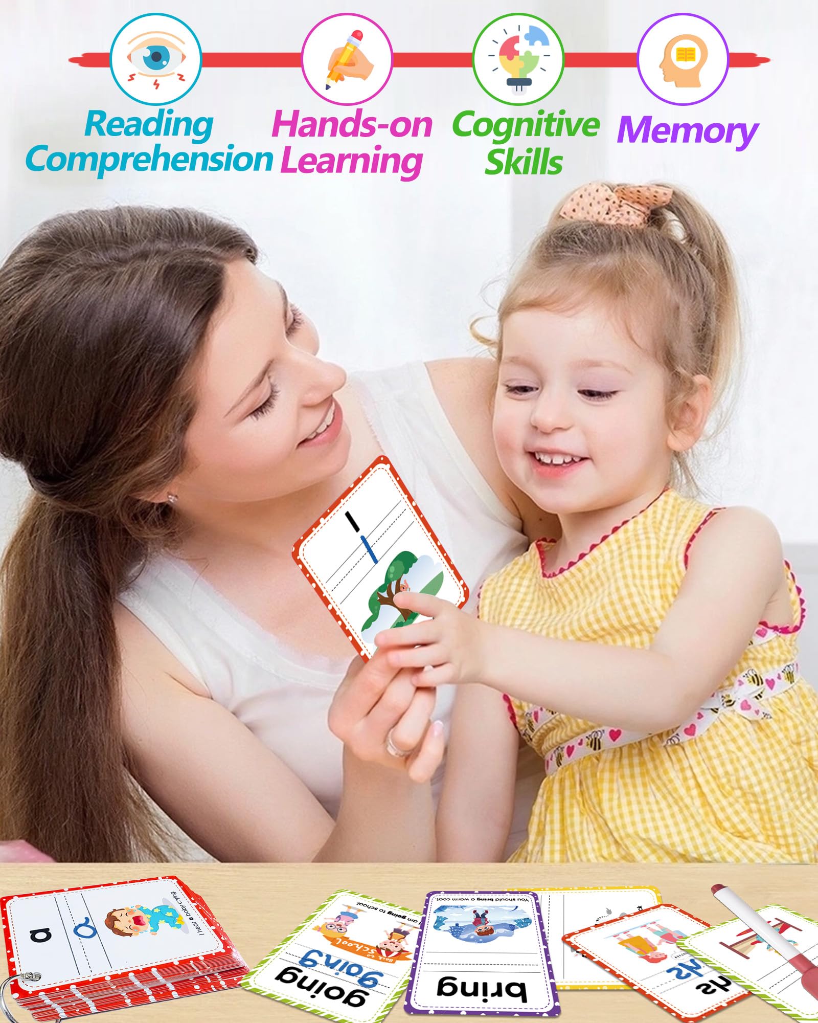 Walenty flash cards use thick, reusable pages for long-lasting classroom use.