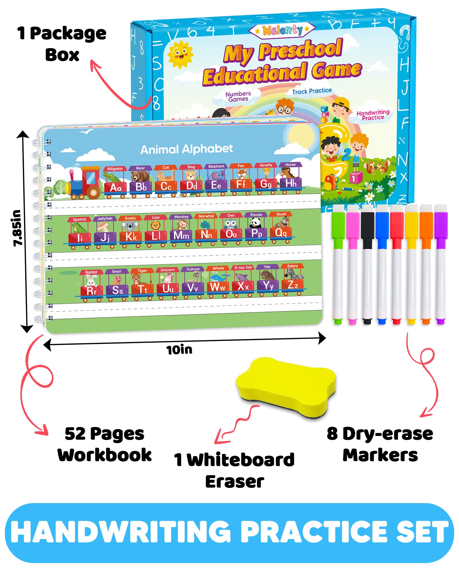 Walenty travel storage box keeps the busy book organized on trips.