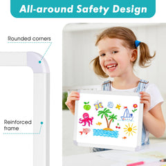 WALGLASS marker clip keeps the dry erase marker handy.