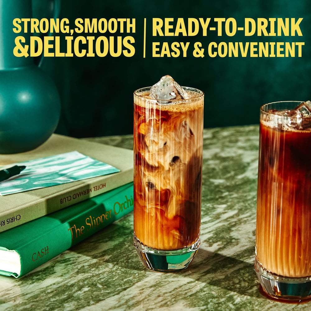 Wandering Bear ready-to-drink cold brew packaging, convenient for busy mornings.