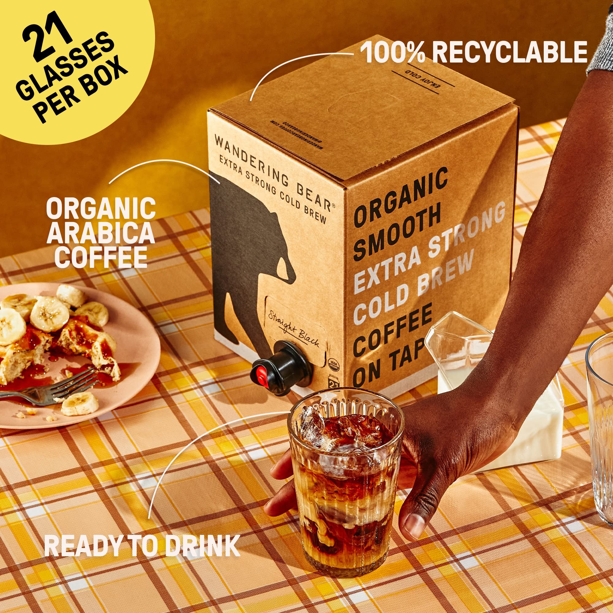 Wandering Bear Shelf-stable unopened box demonstrates convenient bulk storage