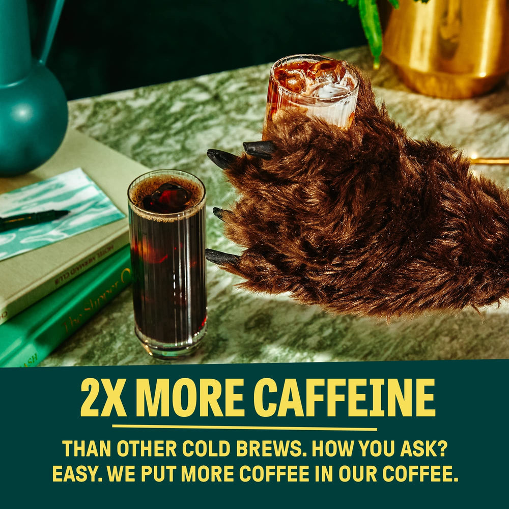 Wandering Bear unsweetened cold brew carton, bold taste with no added sugar.