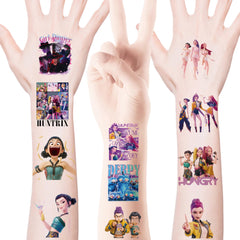 Wanhuatong cartoon temporary tattoos with cool demon designs for movie fans, easy to apply.