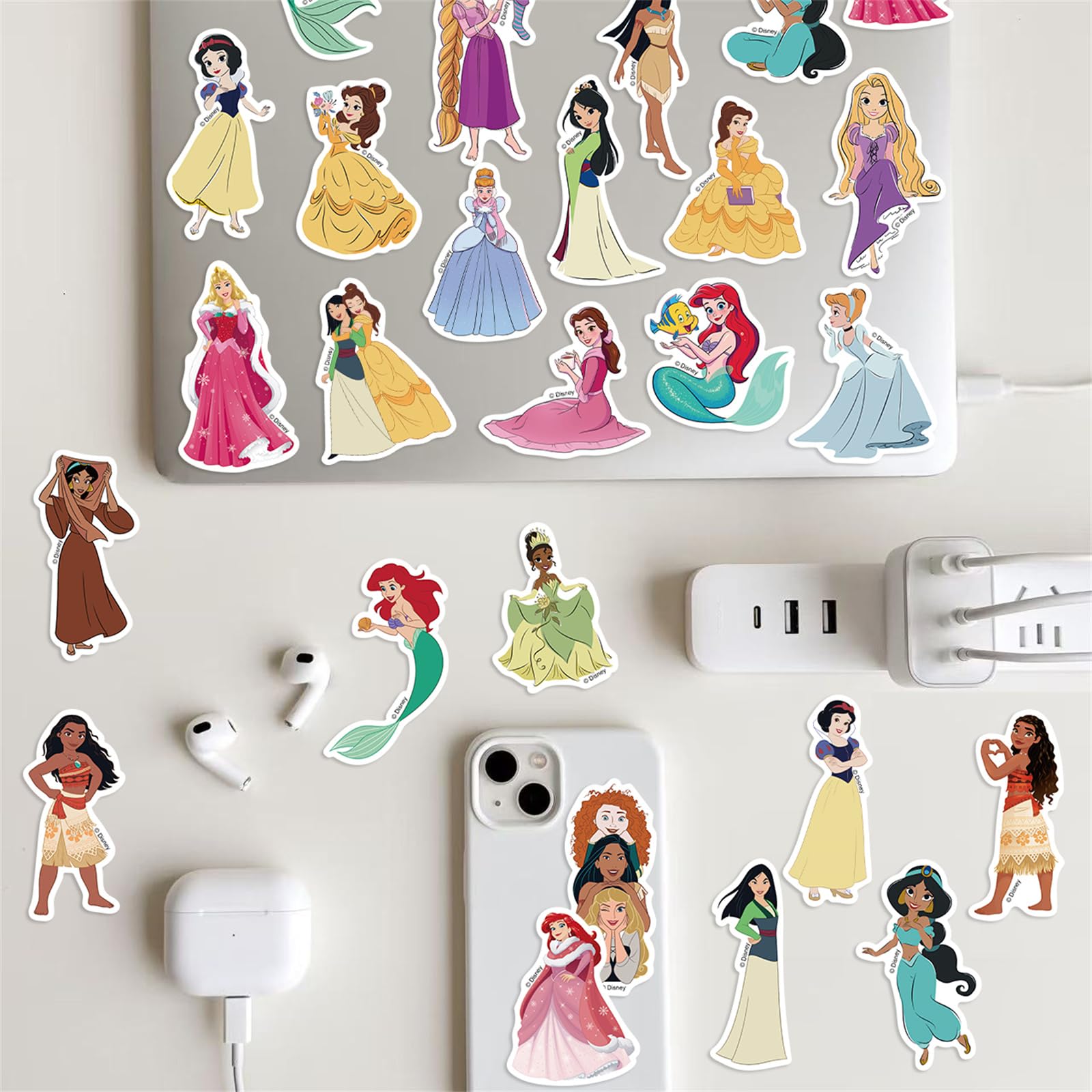 wanhuatong princess stickers on a hard hat add charm without residue