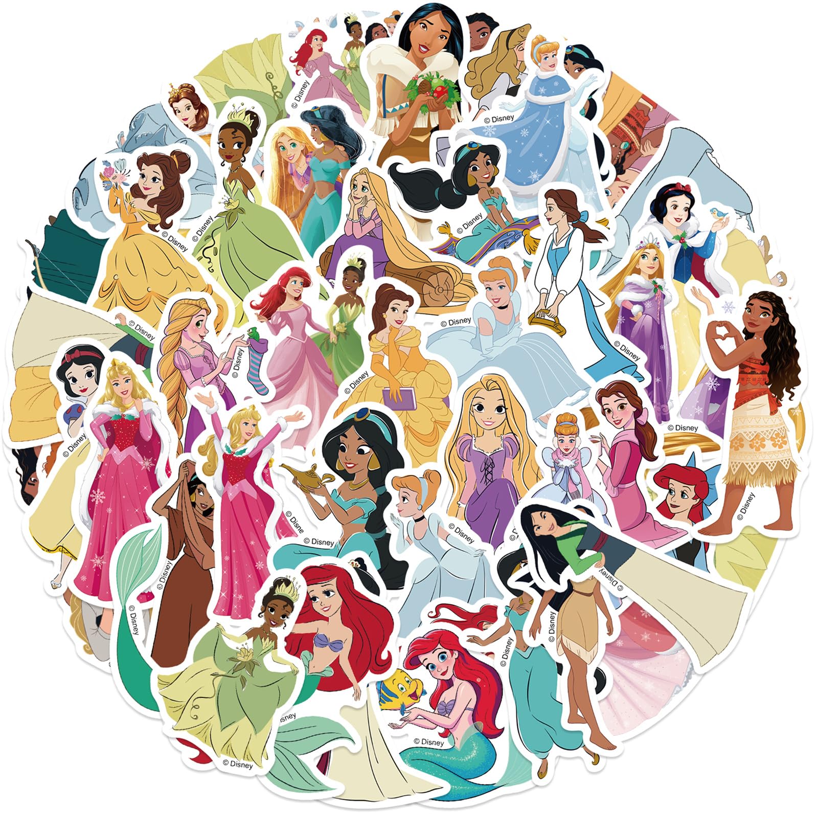 wanhuatong princess stickers on a laptop brighten appearance and are easily removable