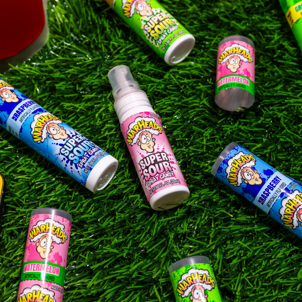 Warheads Super Sour Spray triple pack front view ideal for gifts and events.