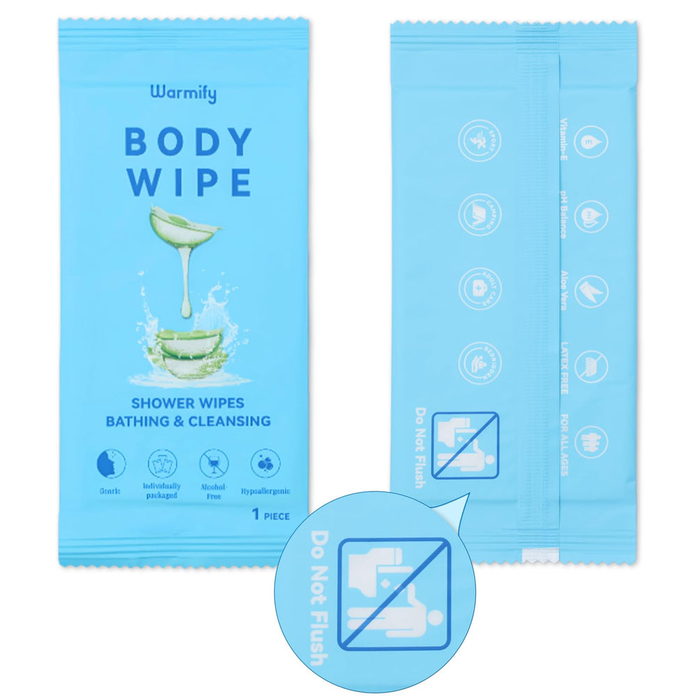 Warmify bulk body wipes for homeless supplies or bulk donations.