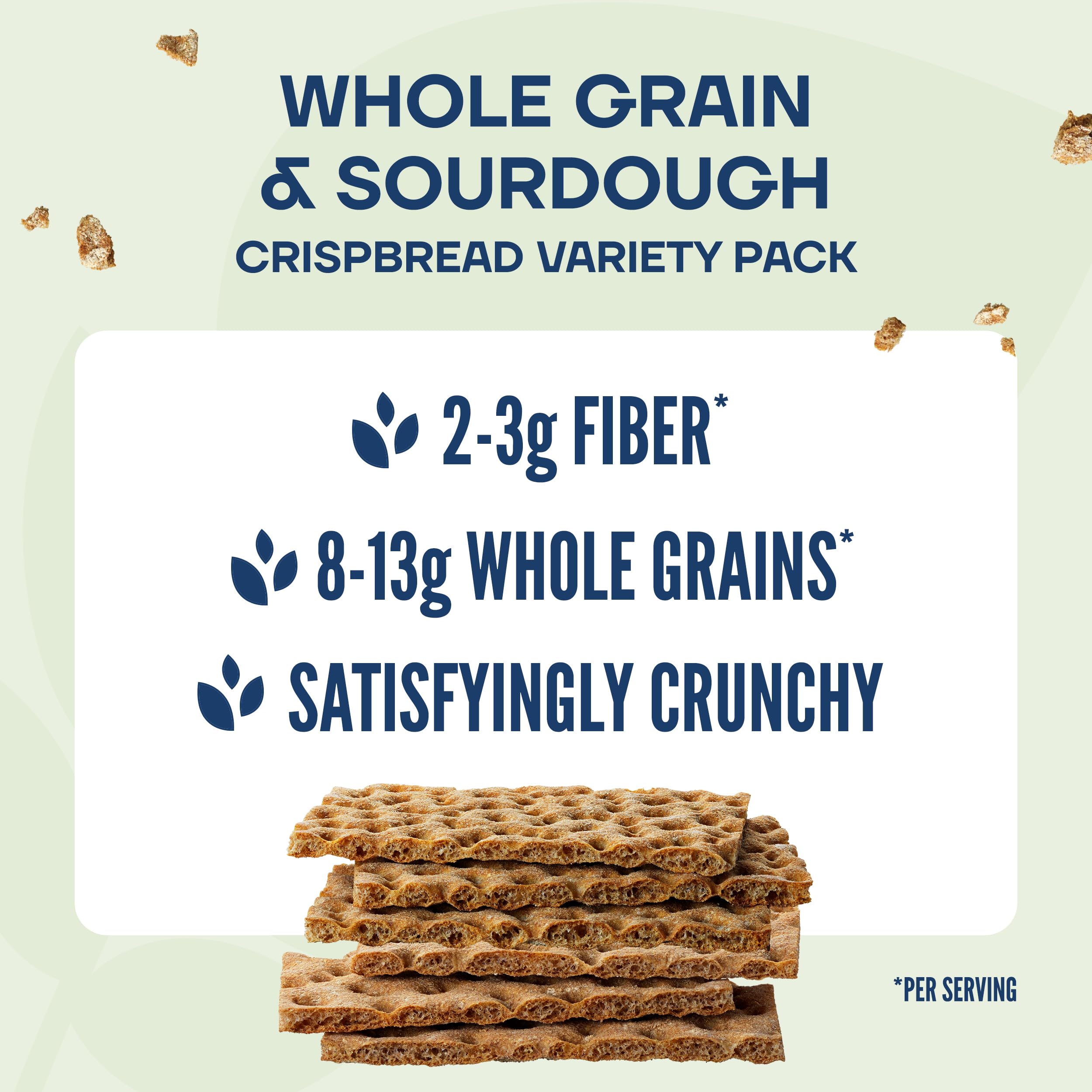 Wasa crispbread fat-free-snack offers a light, crunchy base