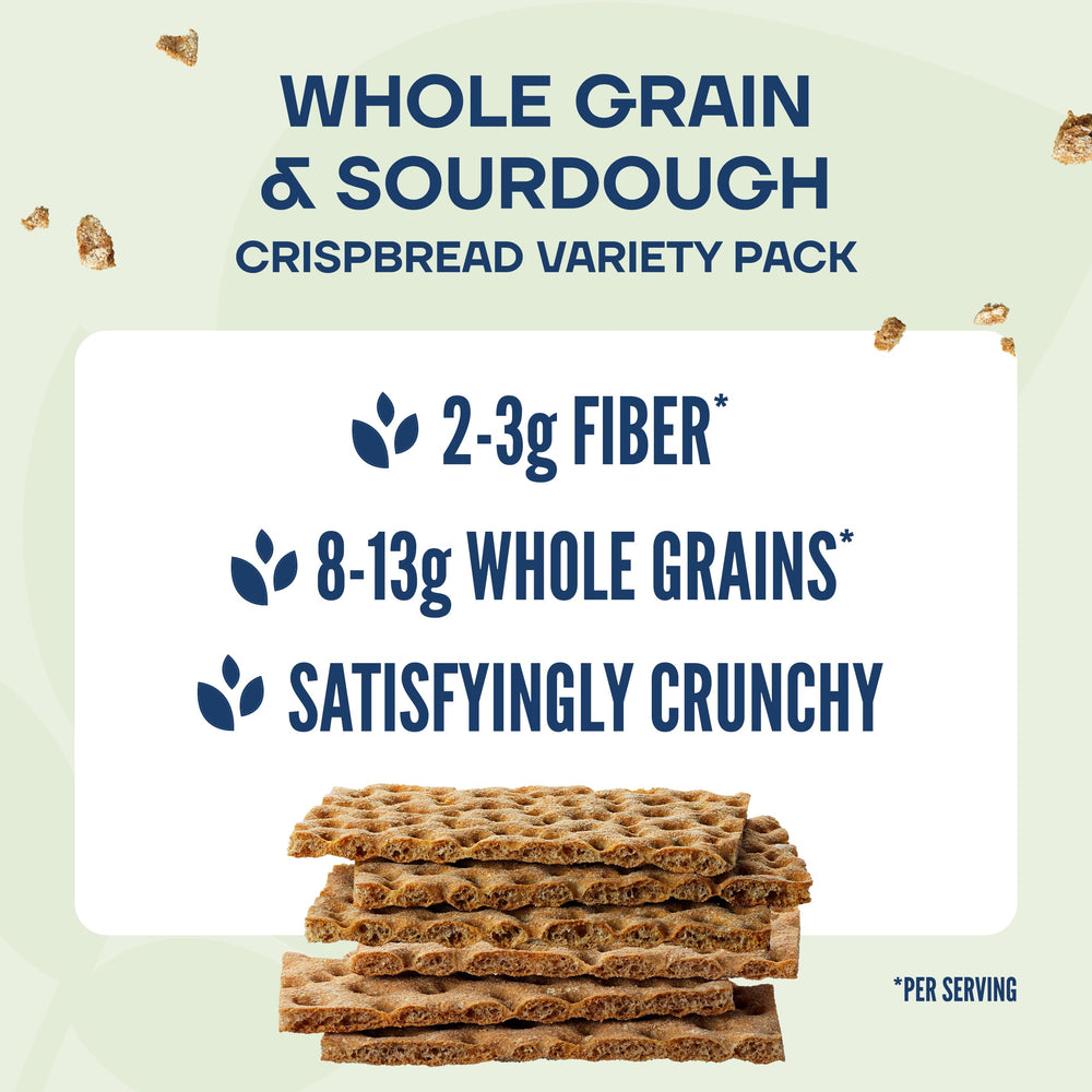 Wasa crispbread fat-free-snack offers a light, crunchy base