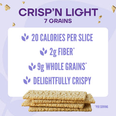 Wasa Crisp'n Light breakfast setup with spread and fruit.