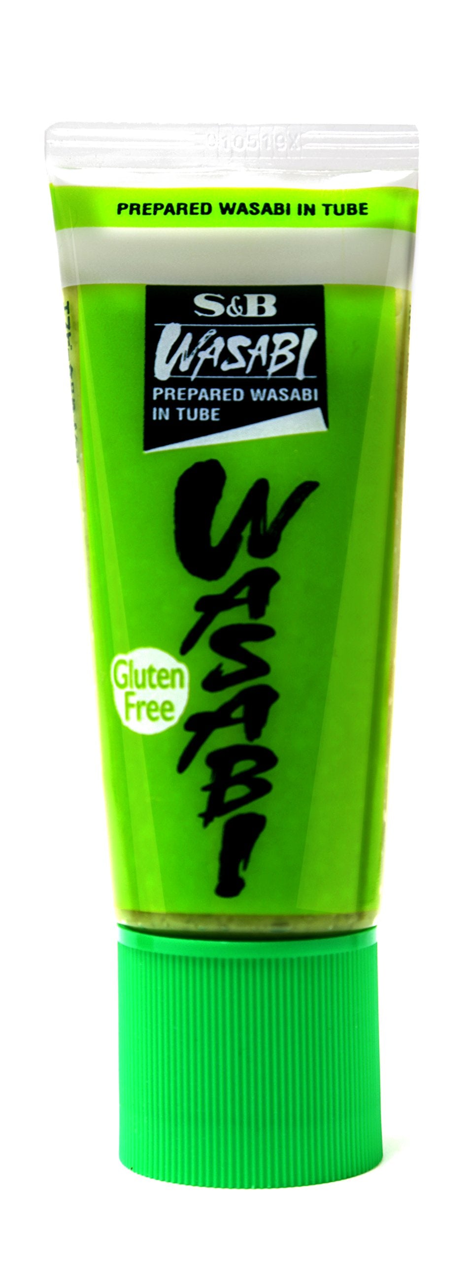 Wasabi Prepared in Tube for dipping vegetables 90g, mess-free condiment option.