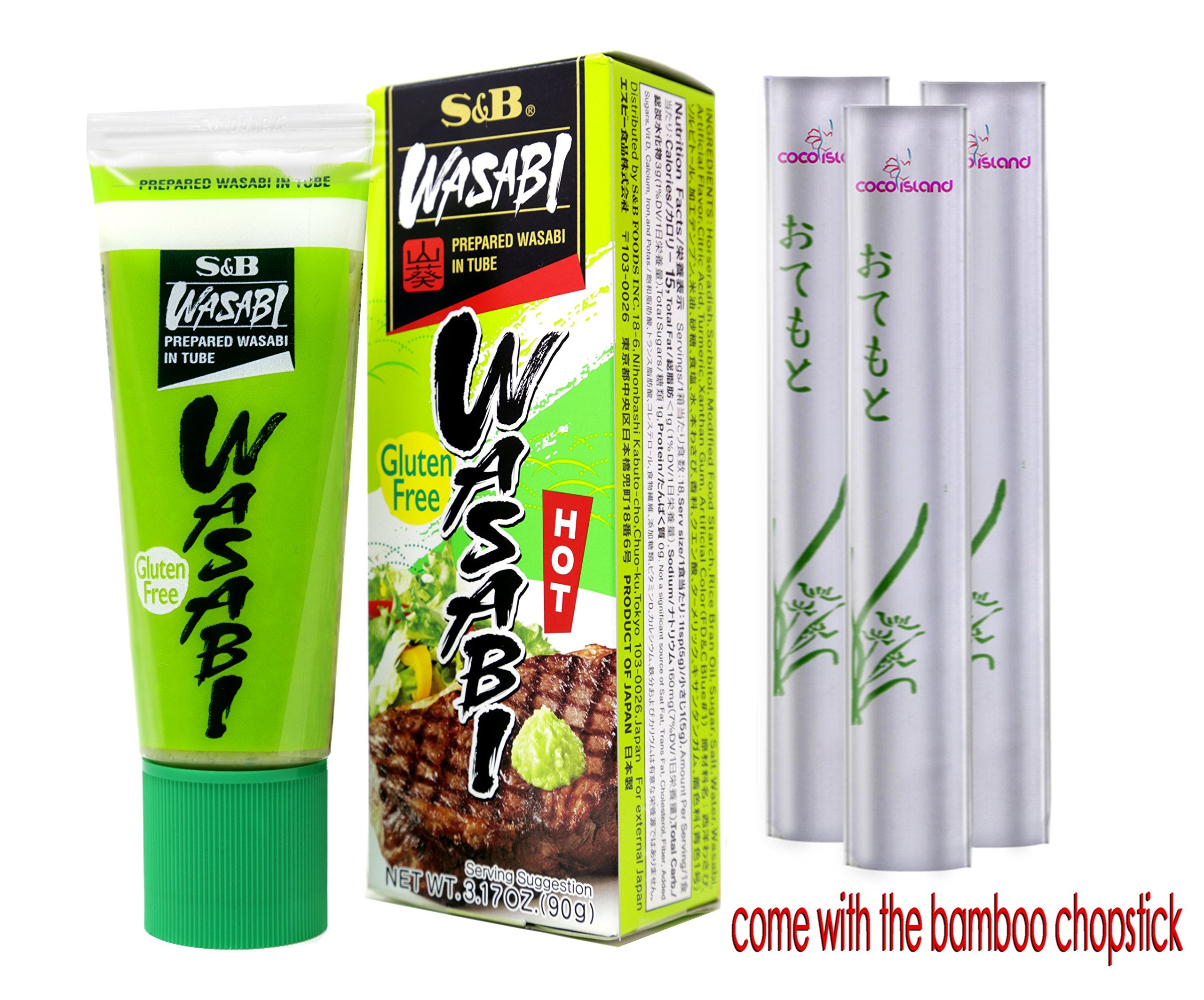 Wasabi Prepared in Tube for sushi serving 90g, adds clean, even flavor.