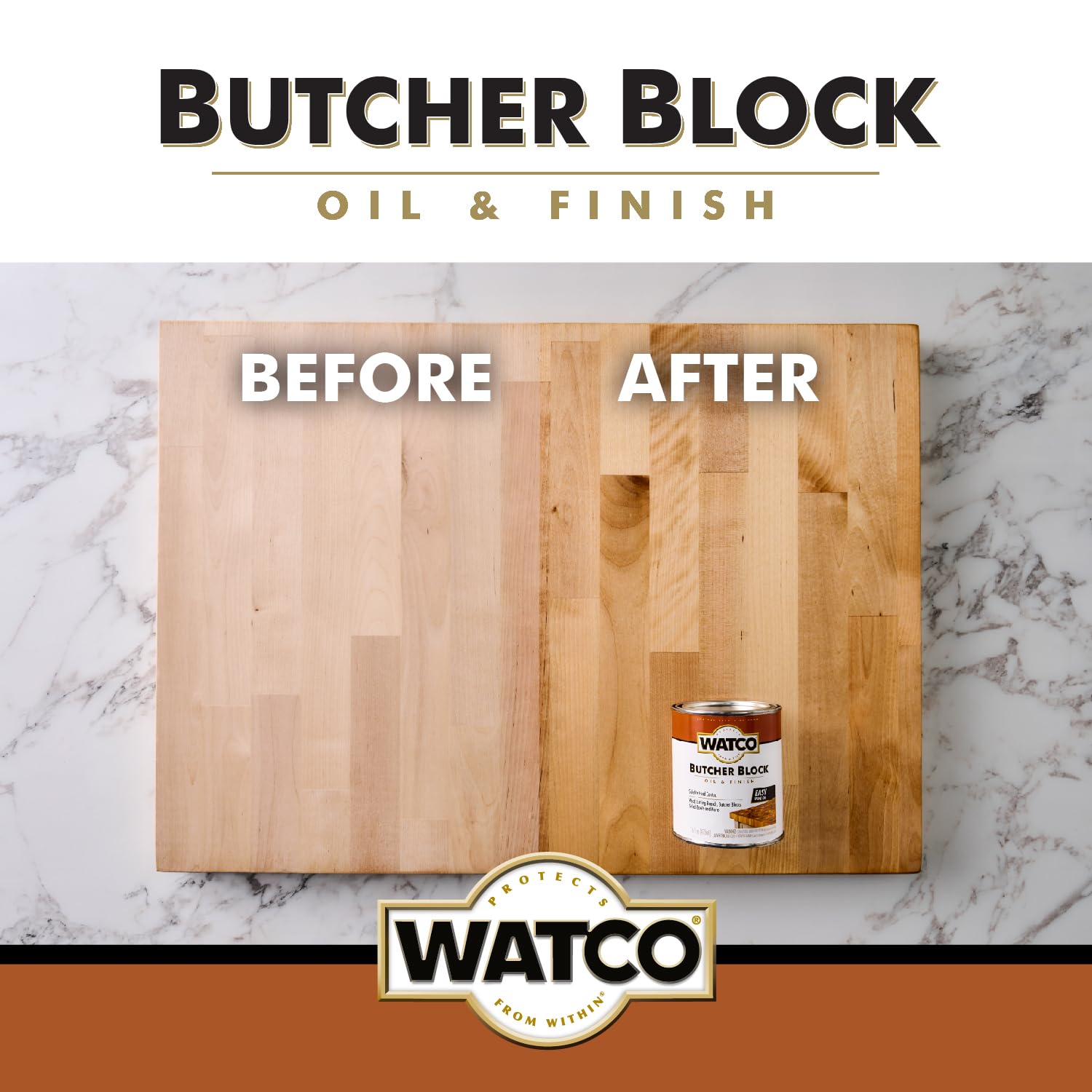 Watco nontoxic formula label communicates food-contact safety after curing