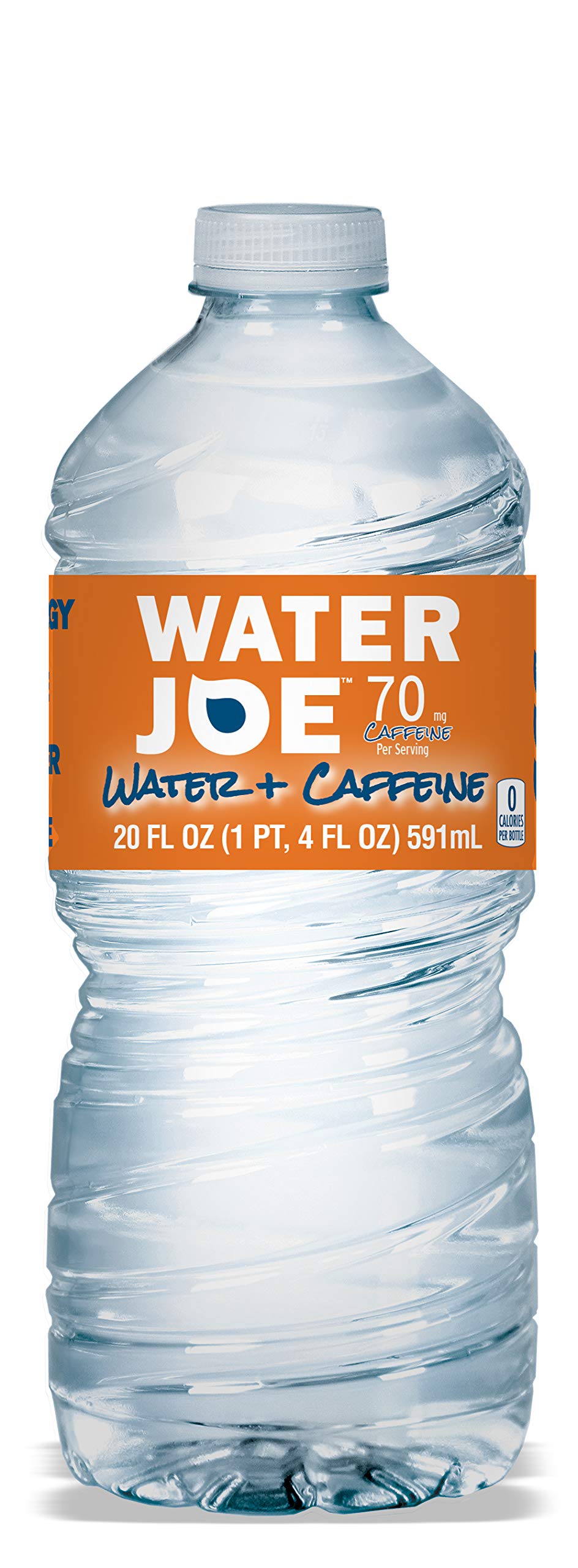 Water Joe caffeinated water 12-pack on shelf for convenient all-day hydration