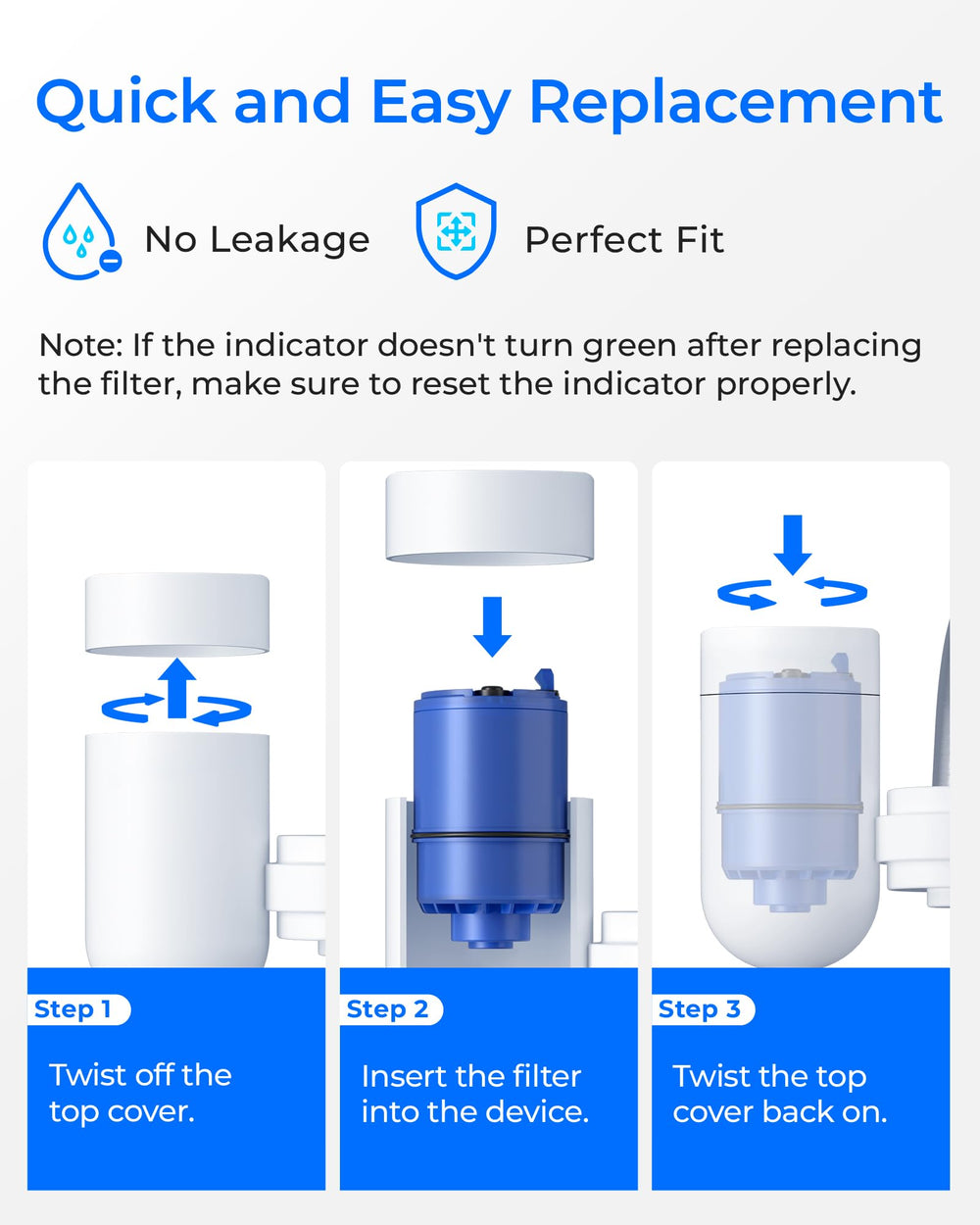 Waterdrop 6-pack NSF 42 filters ideal for long-term replacement
