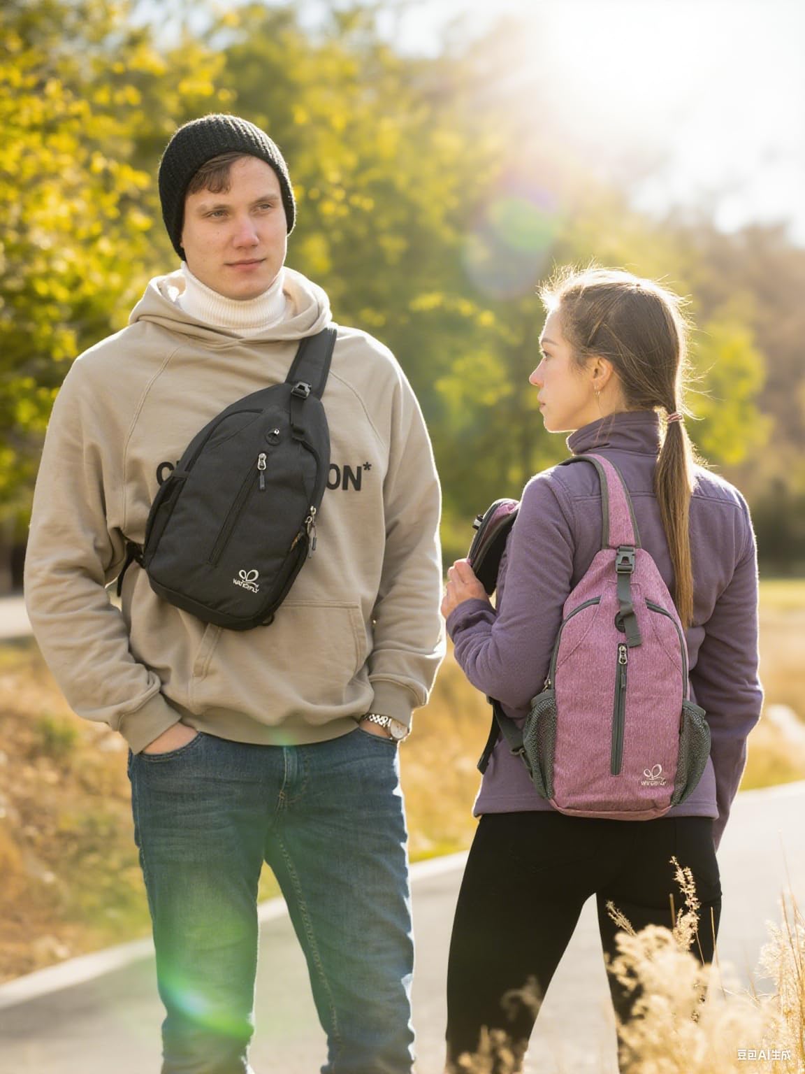 WATERFLY daily-use sling bag ideal for commutes and outings.