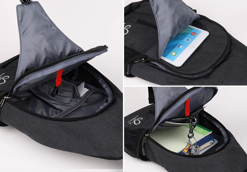 WATERFLY adjustable reversible strap shows left or right wear.