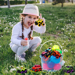 WATERGLIDE 12-pack Easter toys in bright, varied colors