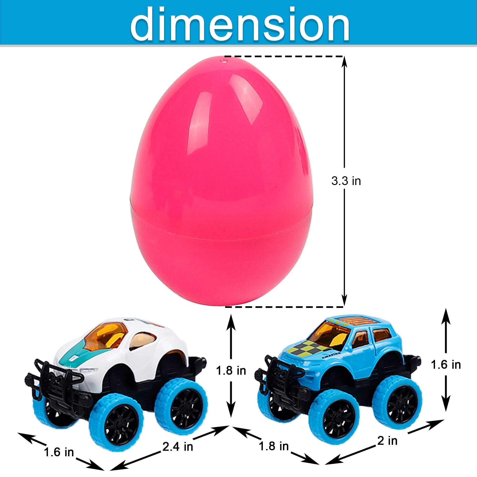 WATERGLIDE bright eggs with durable shells protect tiny parts during Easter play