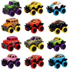 WATERGLIDE pull-back monster cars racing across the floor
