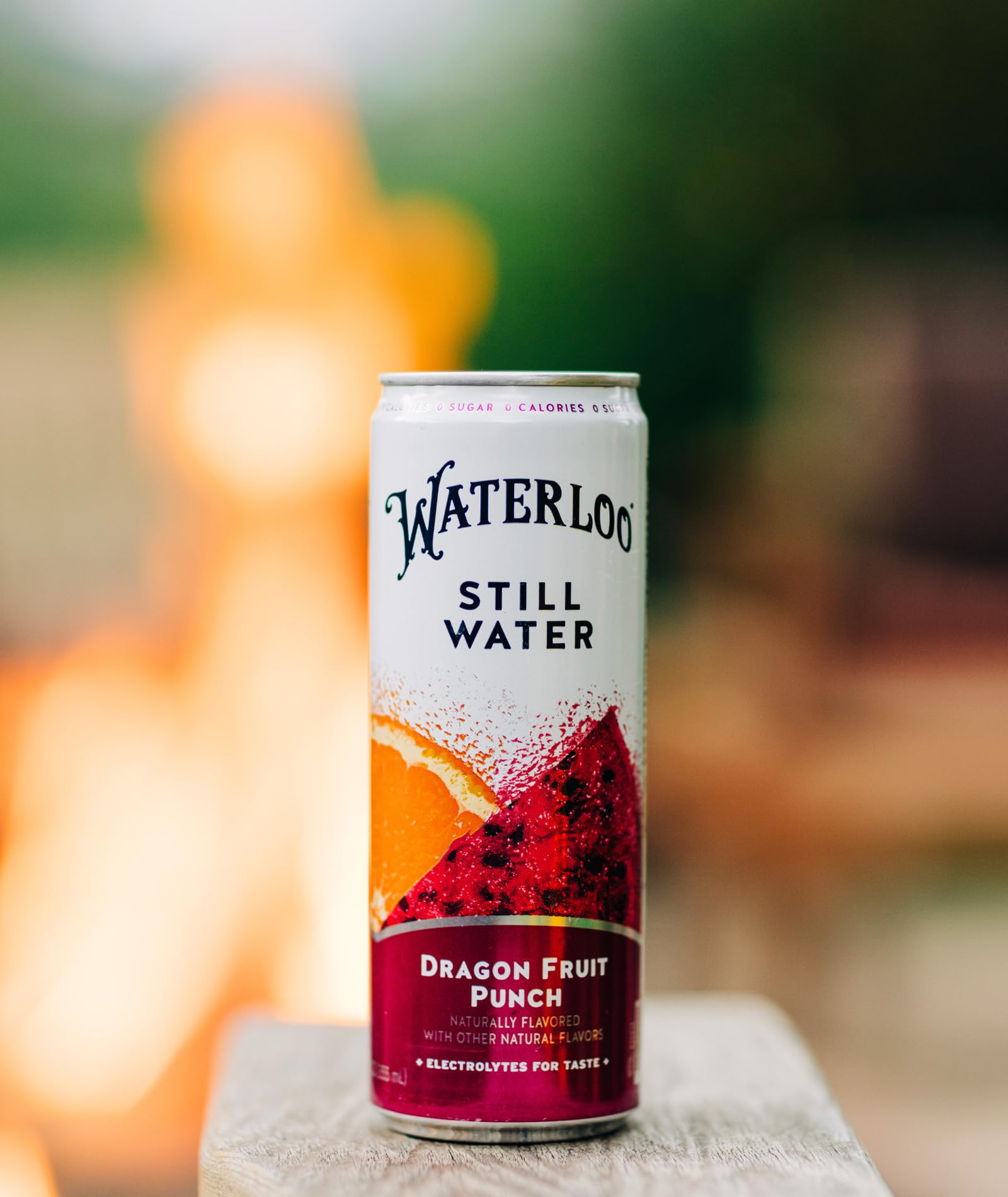 Waterloo Dragon Fruit Punch pack of 12 cans emphasizing convenient on-the-go hydration