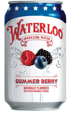 Pack of Waterloo Summer Berry cans for on-the-go hydration