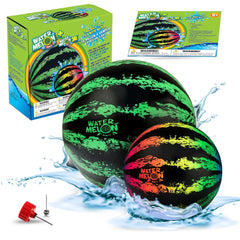 Watermelon Ball 6.5 inch inflated for quick pool play and family games.