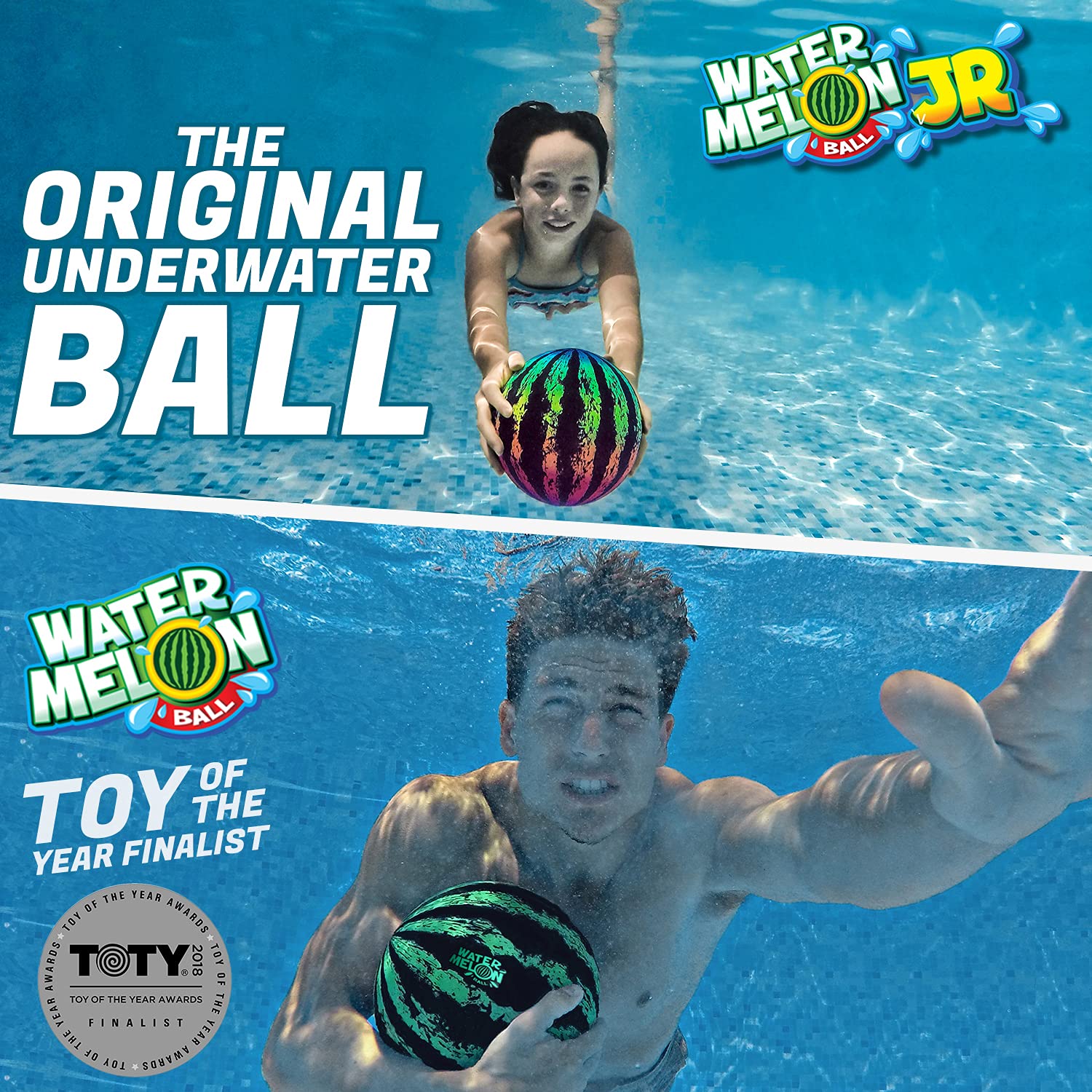 Watermelon Ball 9 inch inflated for larger pool games.