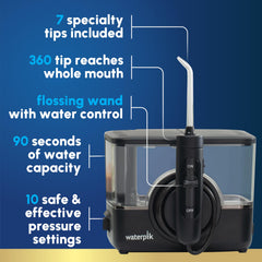 Waterpik ION Professional compact handle with on/off water control for easy operation.