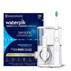 Waterpik Sensonic Complete Care base dock keeps your toothbrush ready for daily use.
