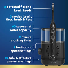 Waterpik Sonic-Fusion 2.0 compact brush head shown for precise brushing around molars.
