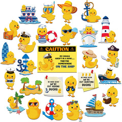 Watersay duck cruise door magnets set decorates cabin doors for easy identification.