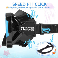 Water Space 3D nose cover detail highlighting comfortable breathing and snug seal.