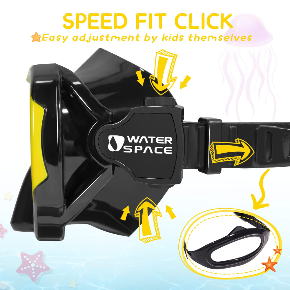 Water Space 3D soft nose cover helps comfortable fit and easy adjustment.