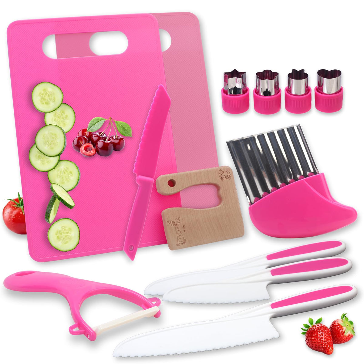 WaterSummer Montessori kids knife close-up showing safe, realistic tool design for imaginative play.
