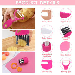 WaterSummer Y-peeler designed for tiny hands aids safe peeling.