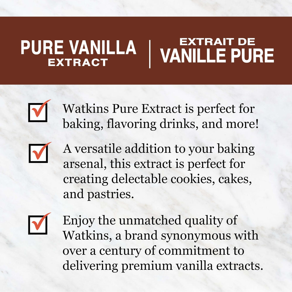 Madagascar vanilla beans with Watkins vanilla extract illustrate premium flavor for recipes.