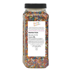 Watkins Rainbow Sprinkles atop cupcakes showcase no artificial colors