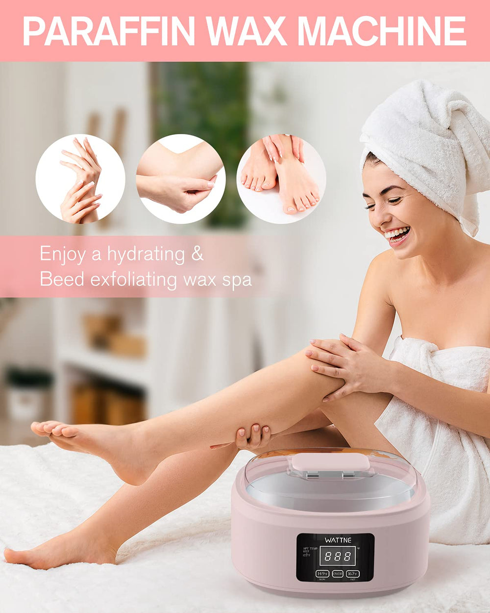 Wattne paraffin wax machine gift-ready packaging