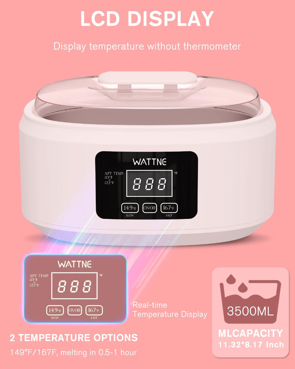Wattne paraffin wax machine heat mitts and booties in use
