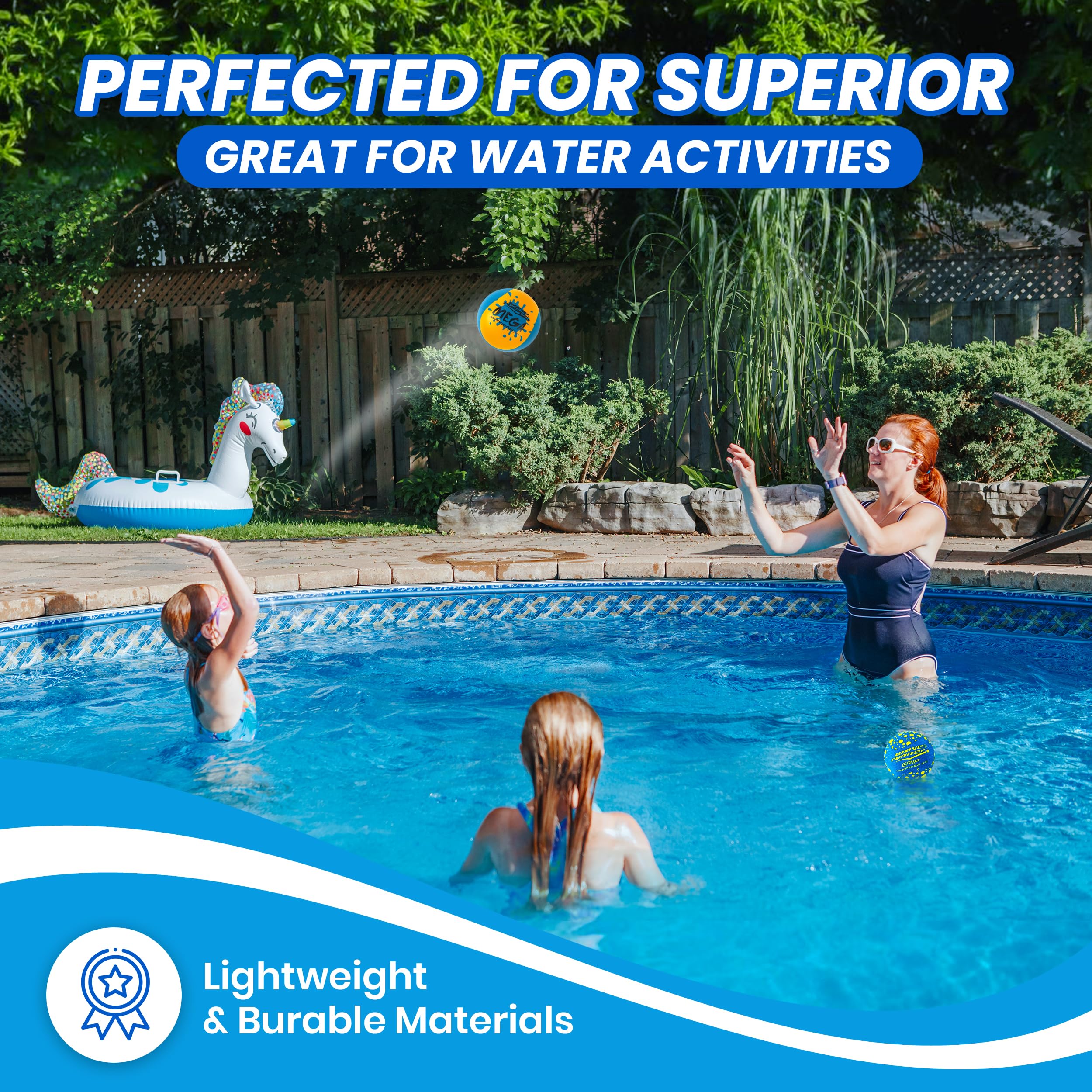 Family enjoys water games with Wave Runner set outdoors.