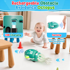 WAVISA Dancing Squid toy rechargeable battery for mess-free play.
