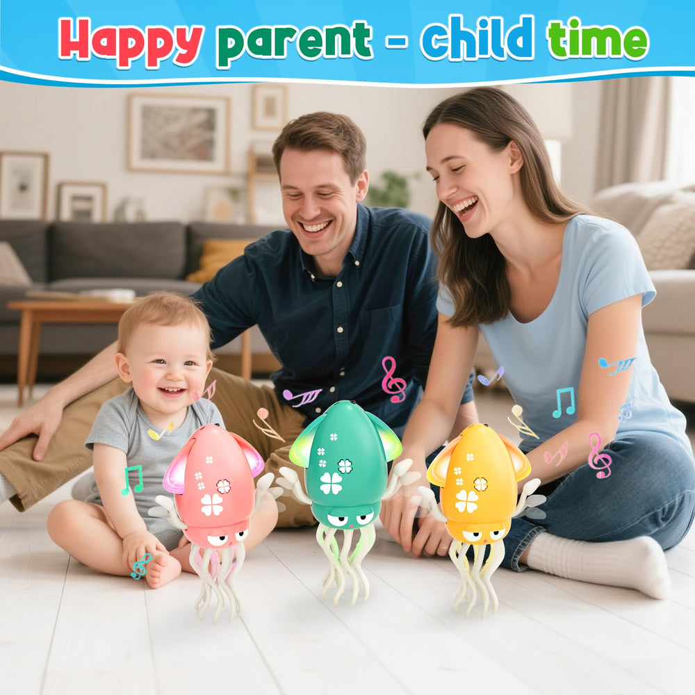 WAVISA Dancing Squid toy obstacle sensors guiding safe, uninterrupted fun.