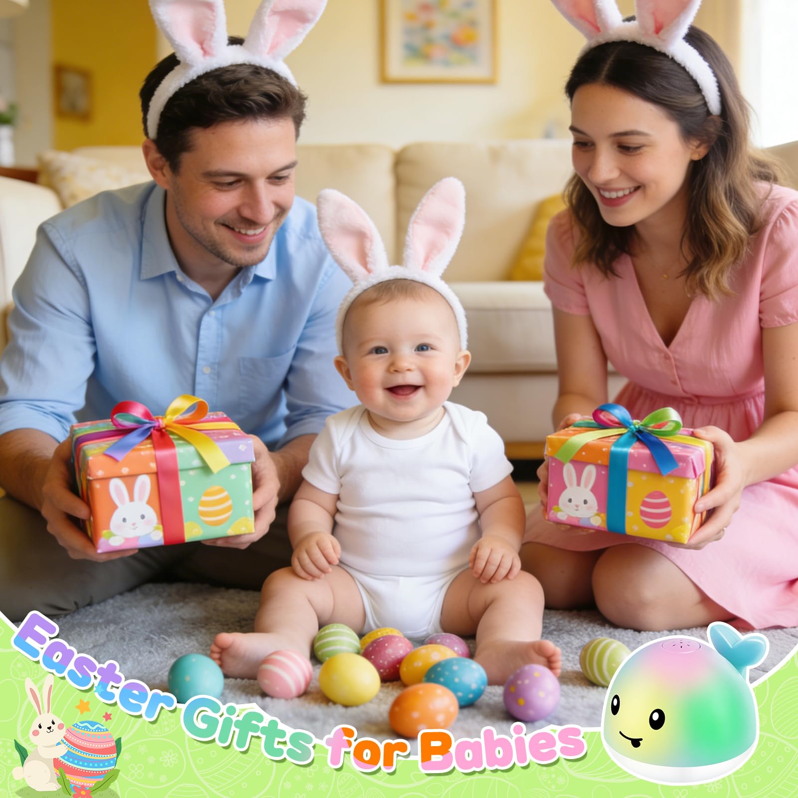 WAVISA cute whale toy adds charm to bath time and water play.