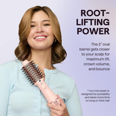 Wavytalk low-heat setting at 195°F minimizes heat exposure during styling.