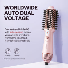 Wavytalk mini jet brush with compact design for travel and small spaces.