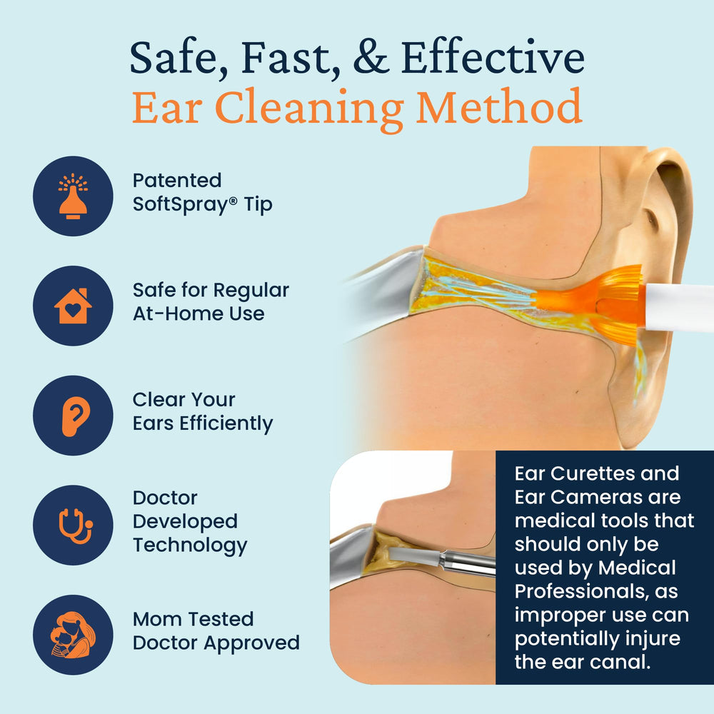 WaxBgone complete-ear-cleaner-system offers a trusted home solution.