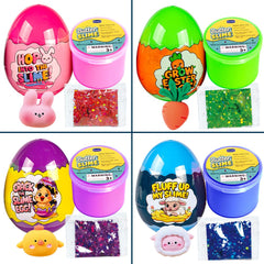 Waybla green butter slime egg with glitter for tactile fun.