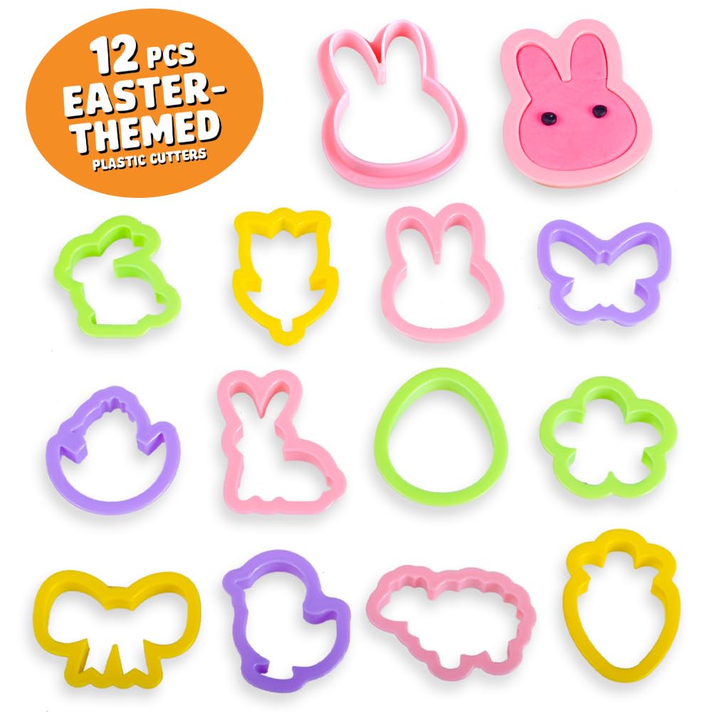 Waybla large-cutters-for-kids enable simple bunny, chick, and egg shapes