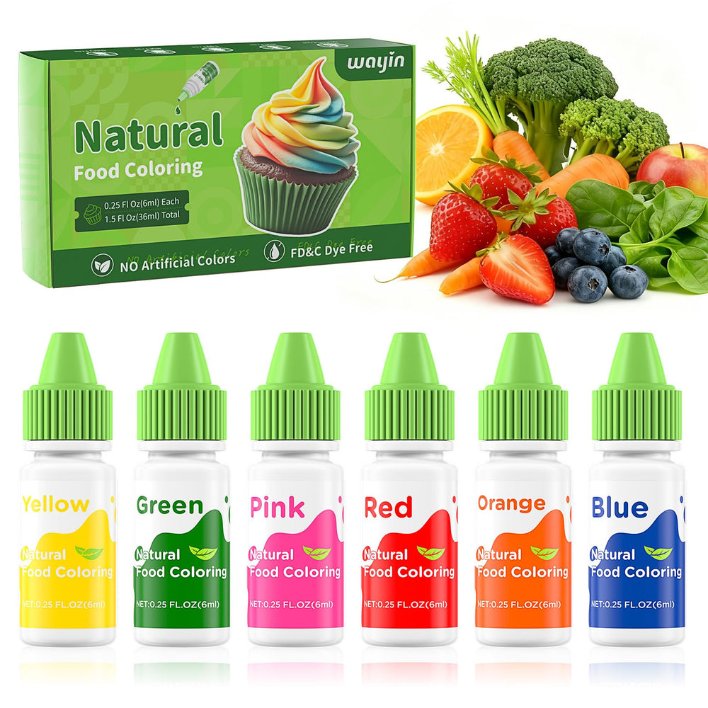 Wayin red liquid food coloring bottle for vibrant cakes and cookies